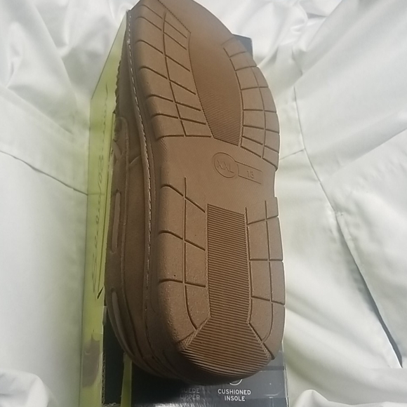 NIB Eddie bauer GRAY Suede Moccassin Slipper Loafers main image 3